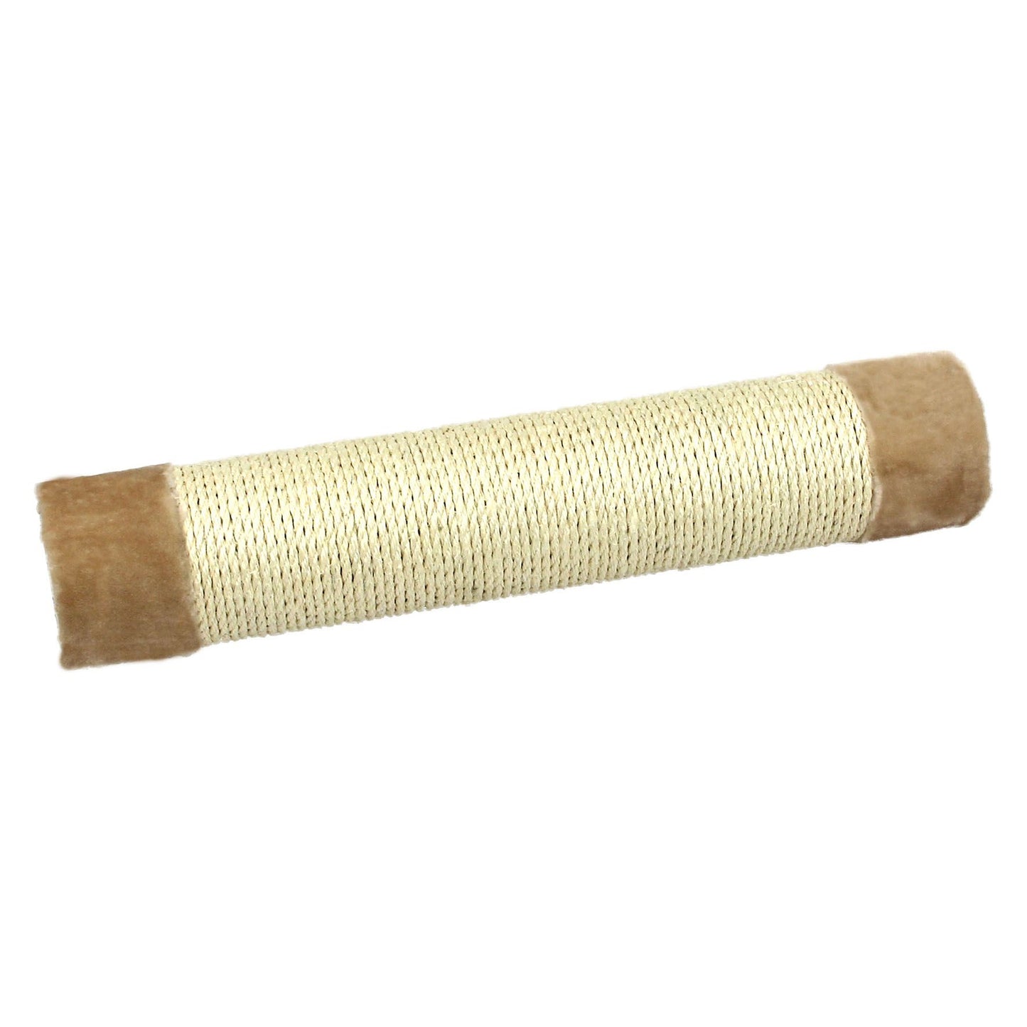 Säule Sisal mit Plüsch, beige D=12x35cm