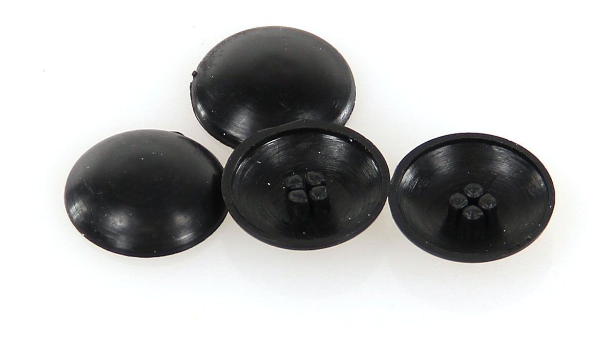 Plastikabdeckung schwarz 4 Stk für M10