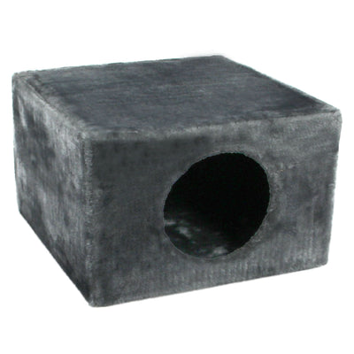 Höhle eckig, 1-Loch, 38x38x25cm, grau