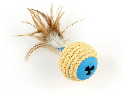 SP XL Katzenspielzeug 8x20cm ball, blau
