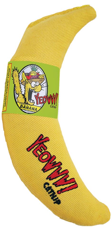 Yeowww Banane 18cm, gefüllt mit Catnip