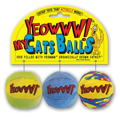 Yeowww My Cats Balls 3 Stk D=5cm Catnip