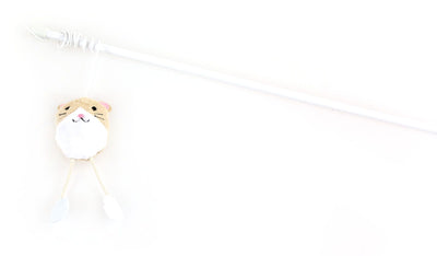 Katzenangel Mouse mit Raschel beige