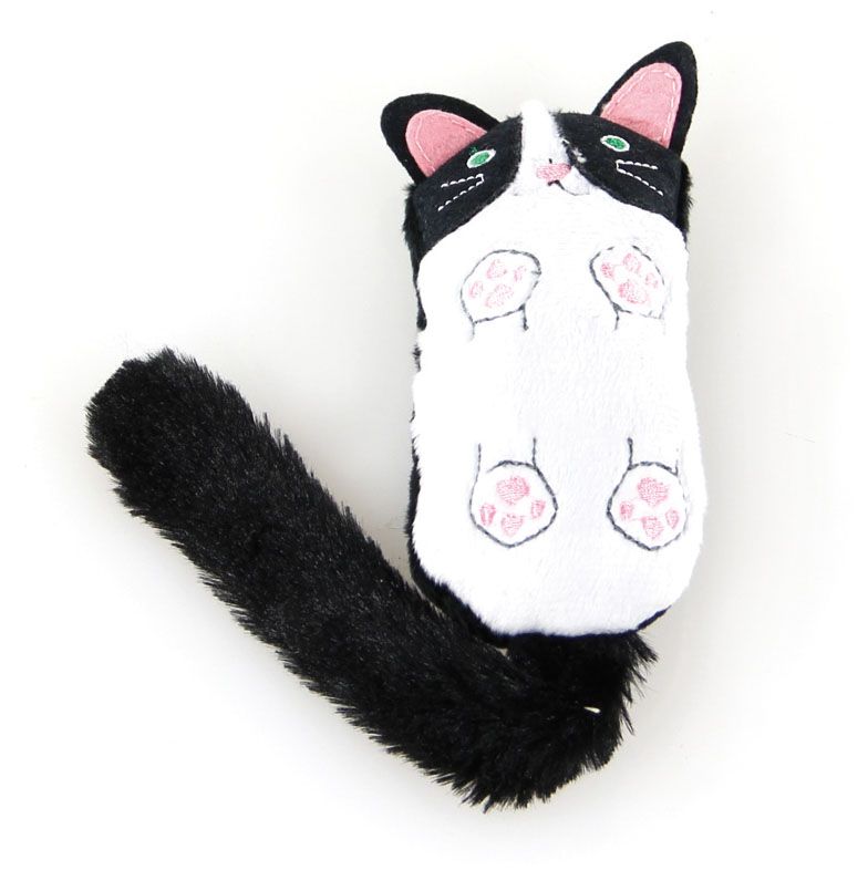 Mini-Cat mit Raschel 25.5cm schwarz