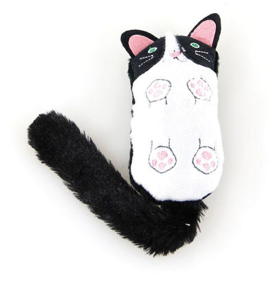 Mini-Cat mit Raschel 25.5cm schwarz