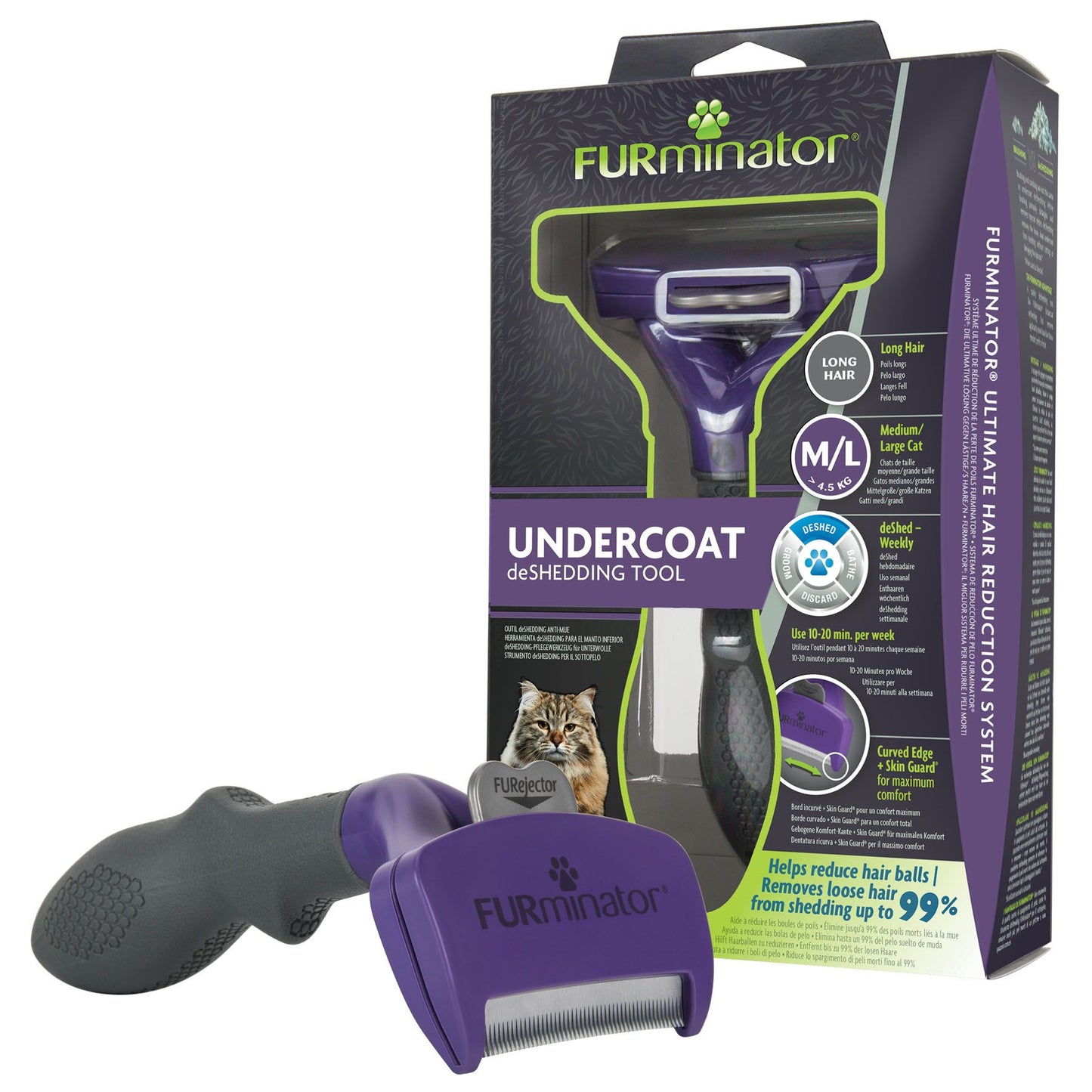 FUR Katze deShedding S Langhaar