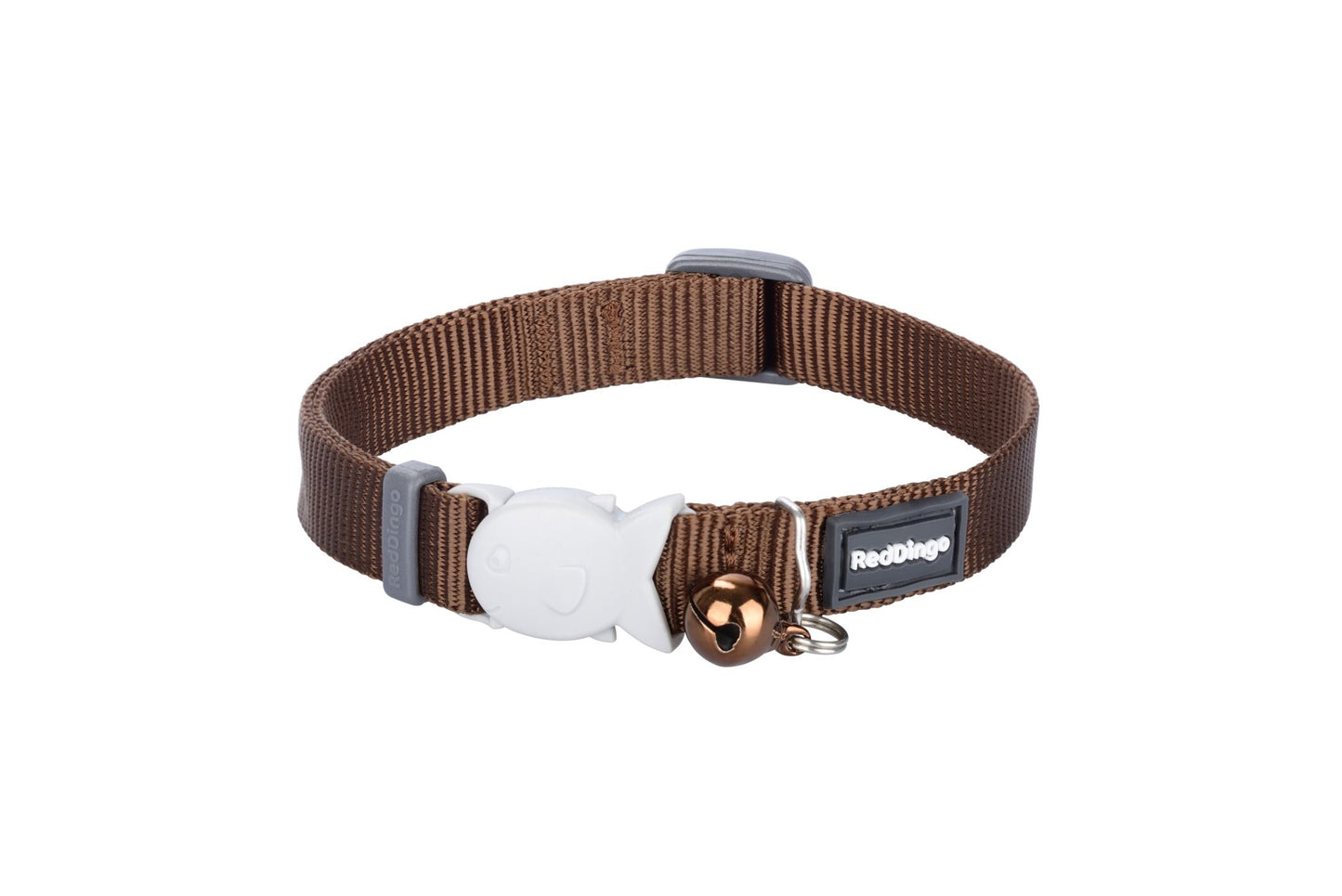 RedDingo Cat Collar Plain Brown