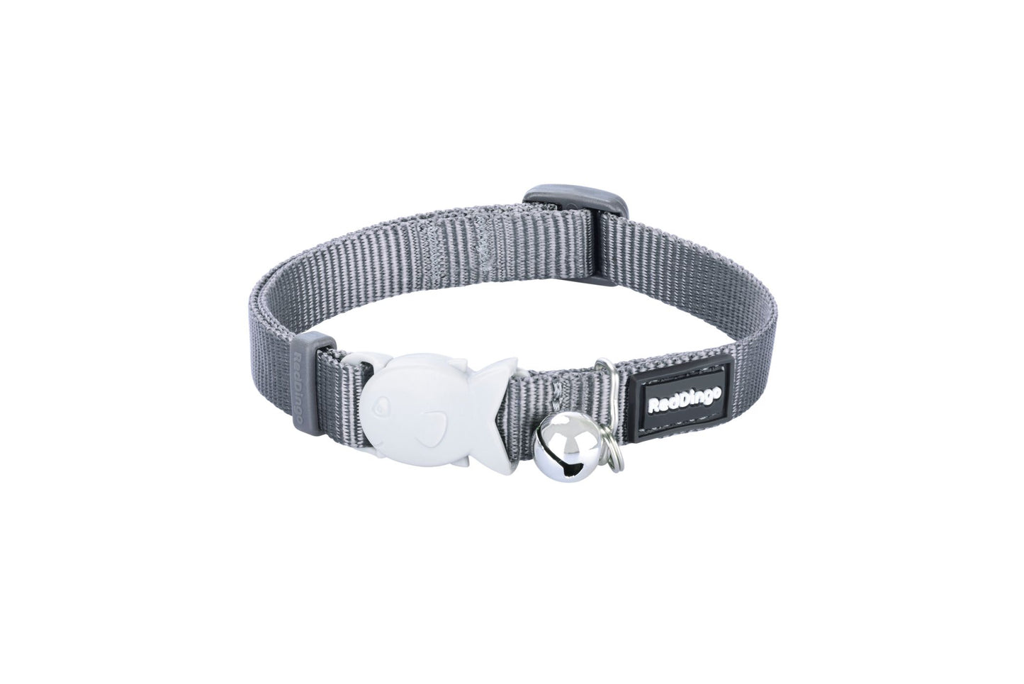 RedDingo Cat Collar Plain Grey
