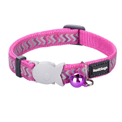 RedDingo Cat Collar Reflec Ziggy Pink