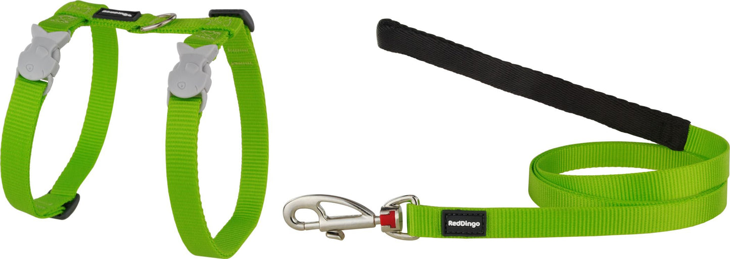 RD Cat Harness&Lead Classic Lim Green