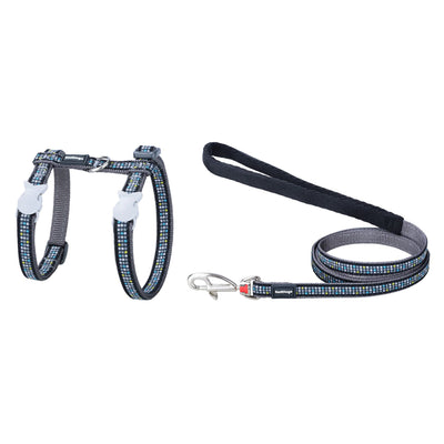 RD Cat Harness&Lead Modern cool grey