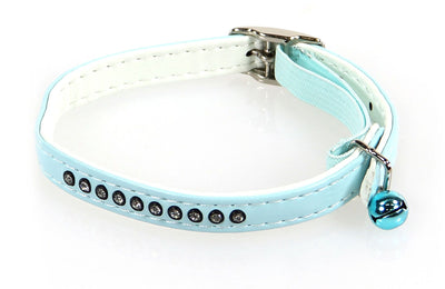 Katzenhalsband Art Leather Plus hellblau