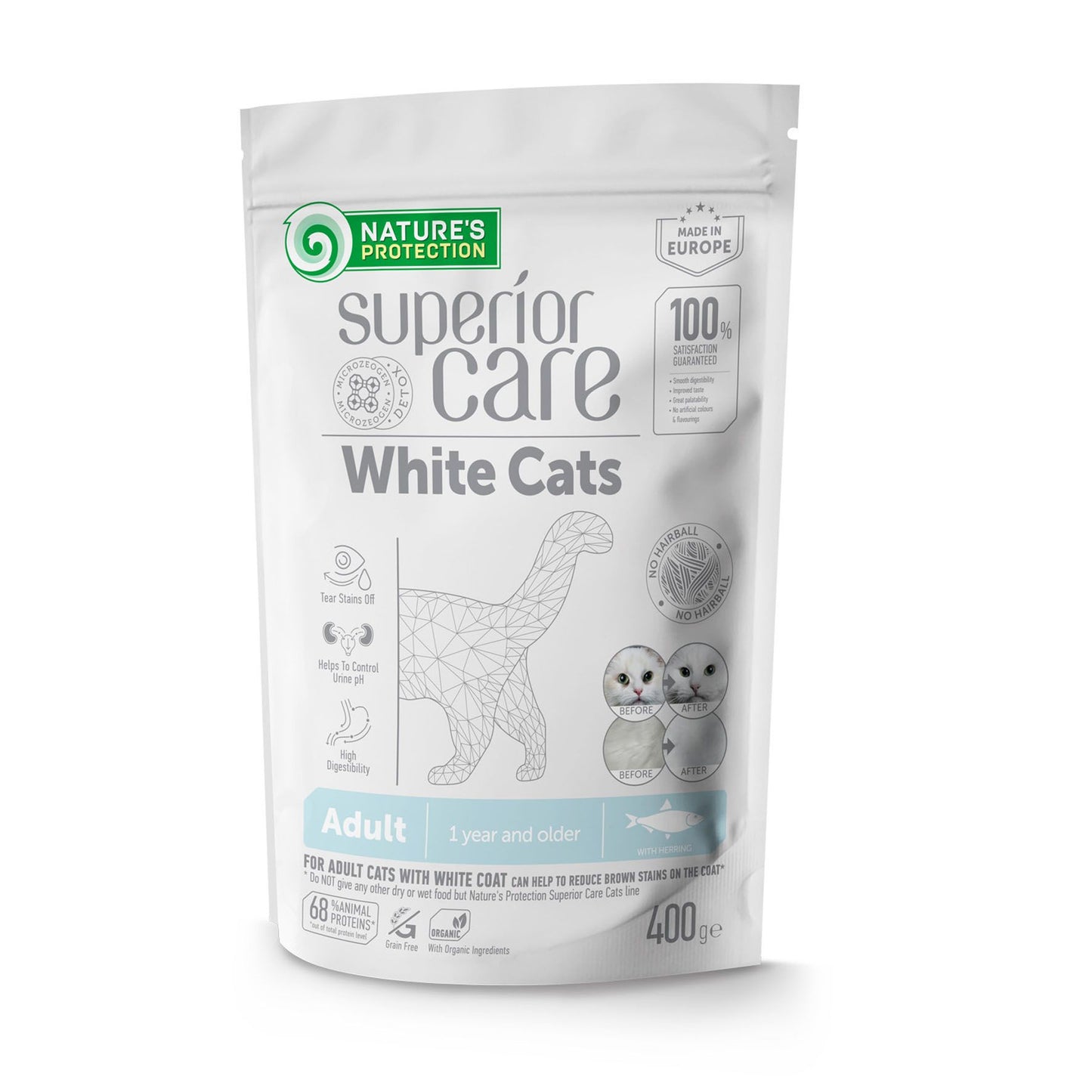 Sup Care Cat White Adult AB Herring