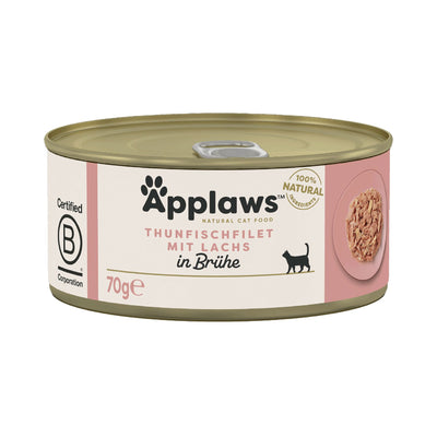 Applaws Tin Tuna Fillet & Salmon broth
