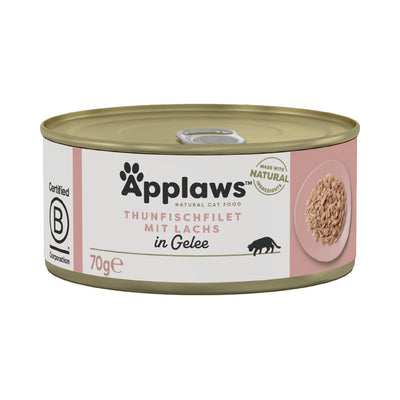 Applaws Tin Tuna Fillet & Salmon Jelly