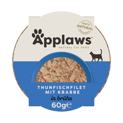 Applaws Cat Pot Tuna Fillets + Crab