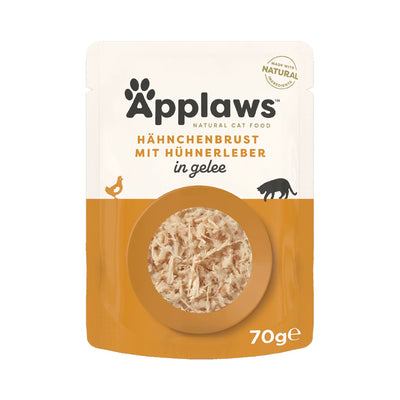 Applaws Pouch chicken & liver in jelly
