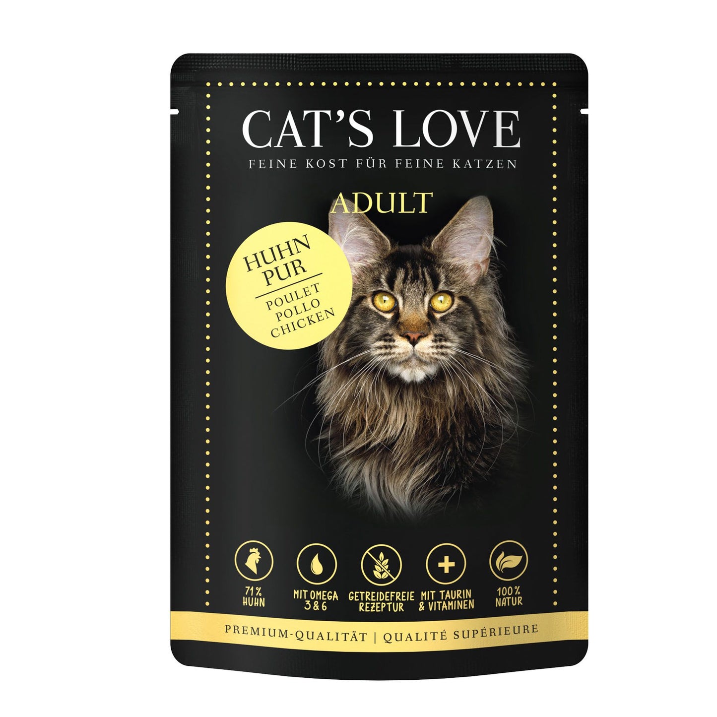 CAT'S LOVE Adult Huhn Pur