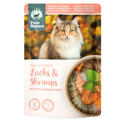 PureNature Lachs & Shrimps Brunnenkres
