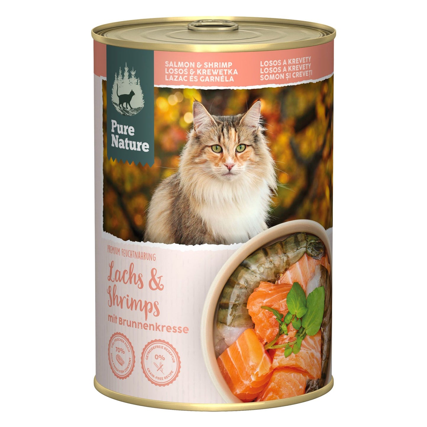 PureNature Lachs & Shrimps Brunnenkre