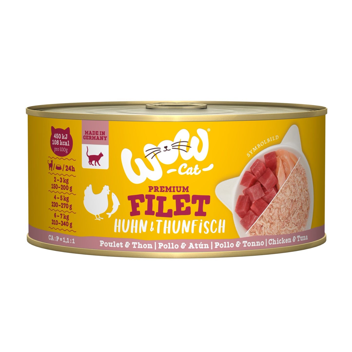 WOW CAT Hühnerfilet & Thunfischfilet