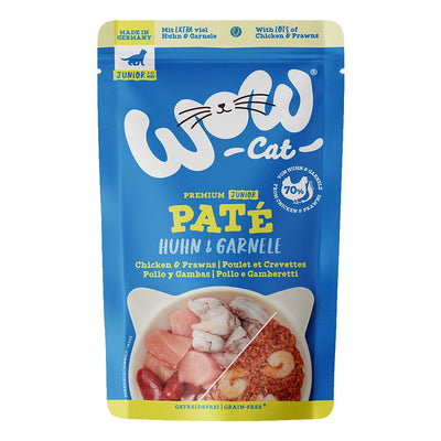 WOW CAT JUNIOR Huhn & Garnele