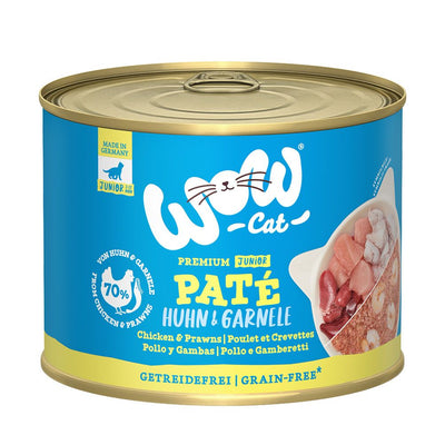 WOW CAT JUNIOR Huhn & Garnele