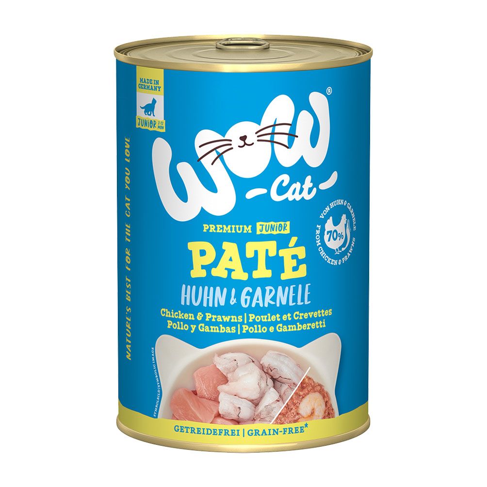 WOW CAT JUNIOR Huhn & Garnele