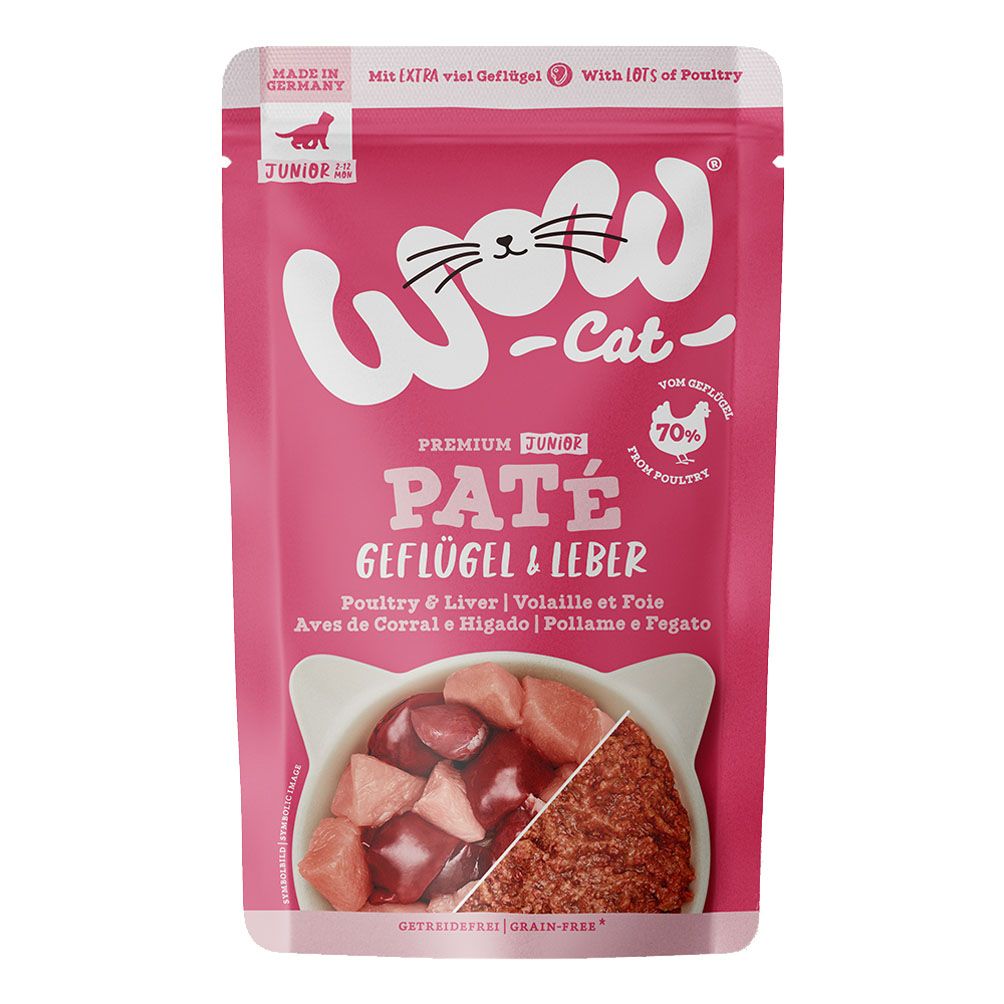 WOW CAT JUNIOR Geflügel & Leber
