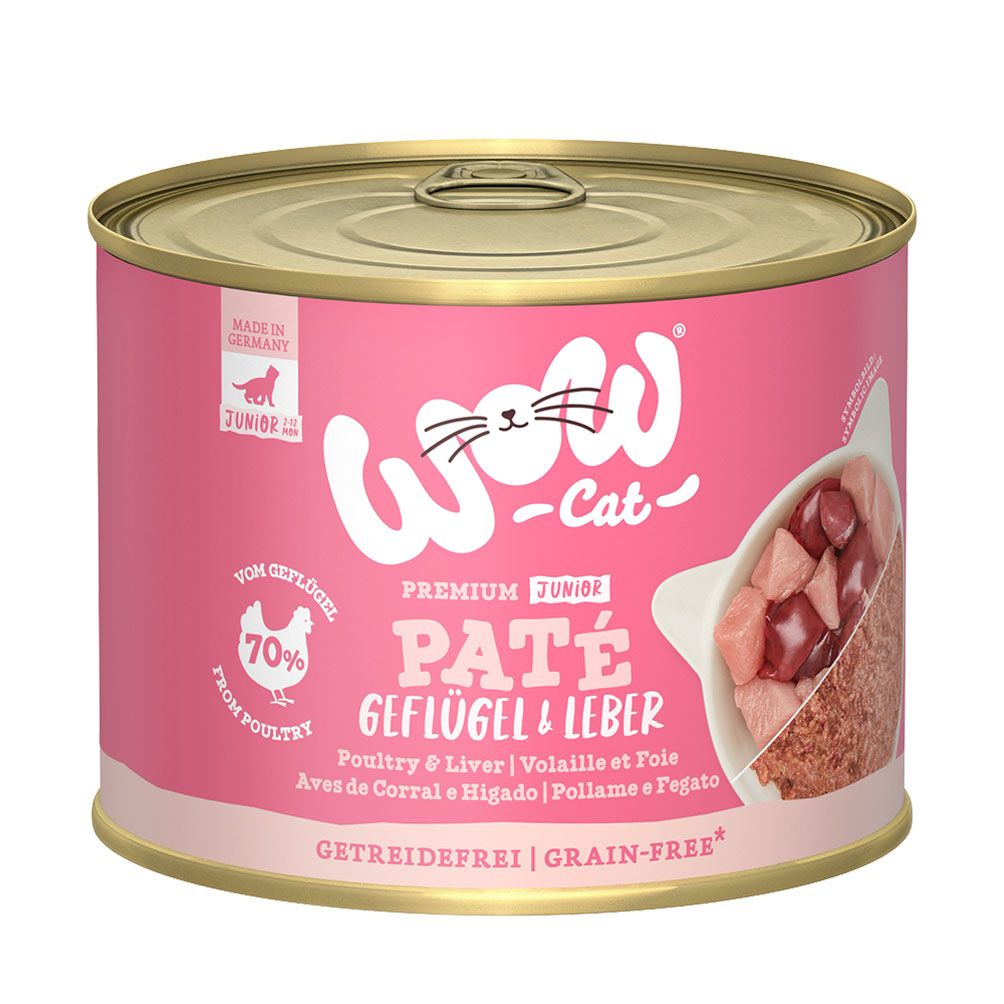 WOW CAT JUNIOR Geflügel & Leber