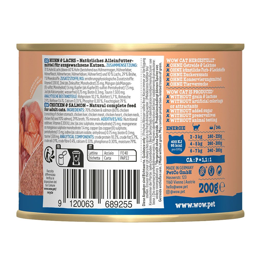 WOW CAT ADULT Huhn & Lachs