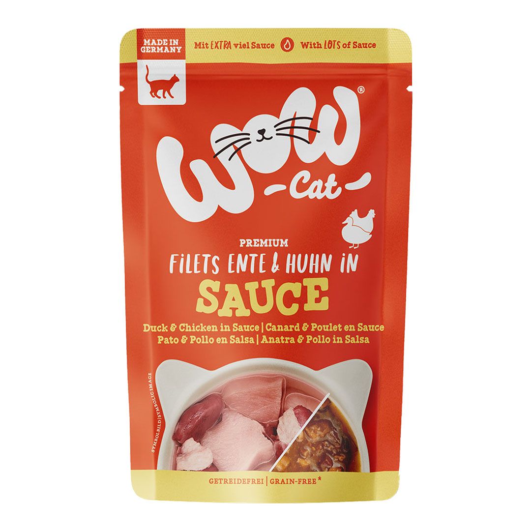 WOW CAT Ente & Huhn in Sauce