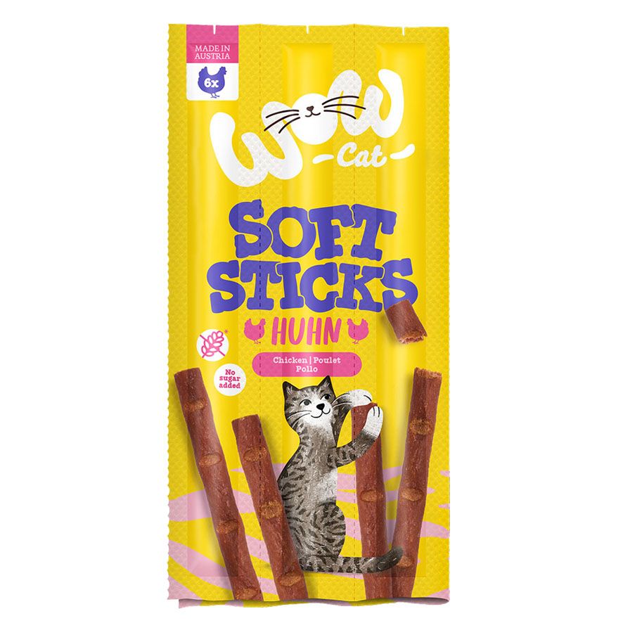 WOW Cat Soft Sticks Huhn