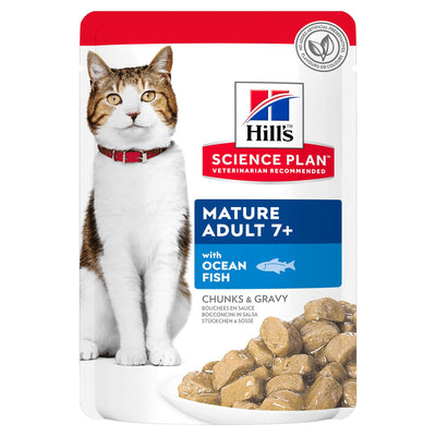 Hill's Katze Mature 7 + Fisch Beutel