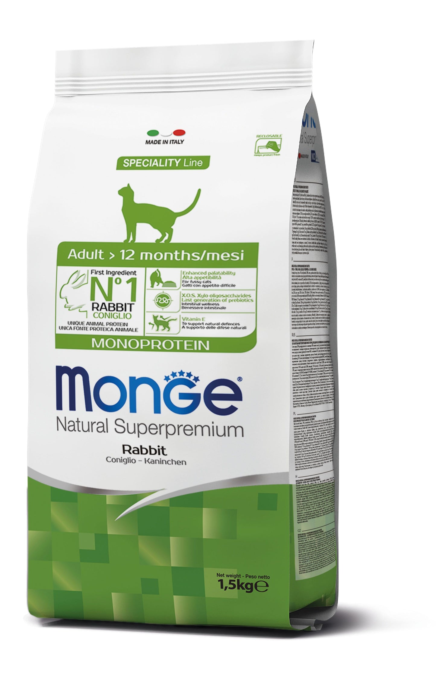 Monge Cat Monoprotein Adult Rabbit