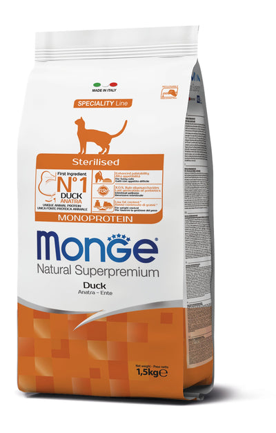 Monge Cat Monopro. Sterilised Duck