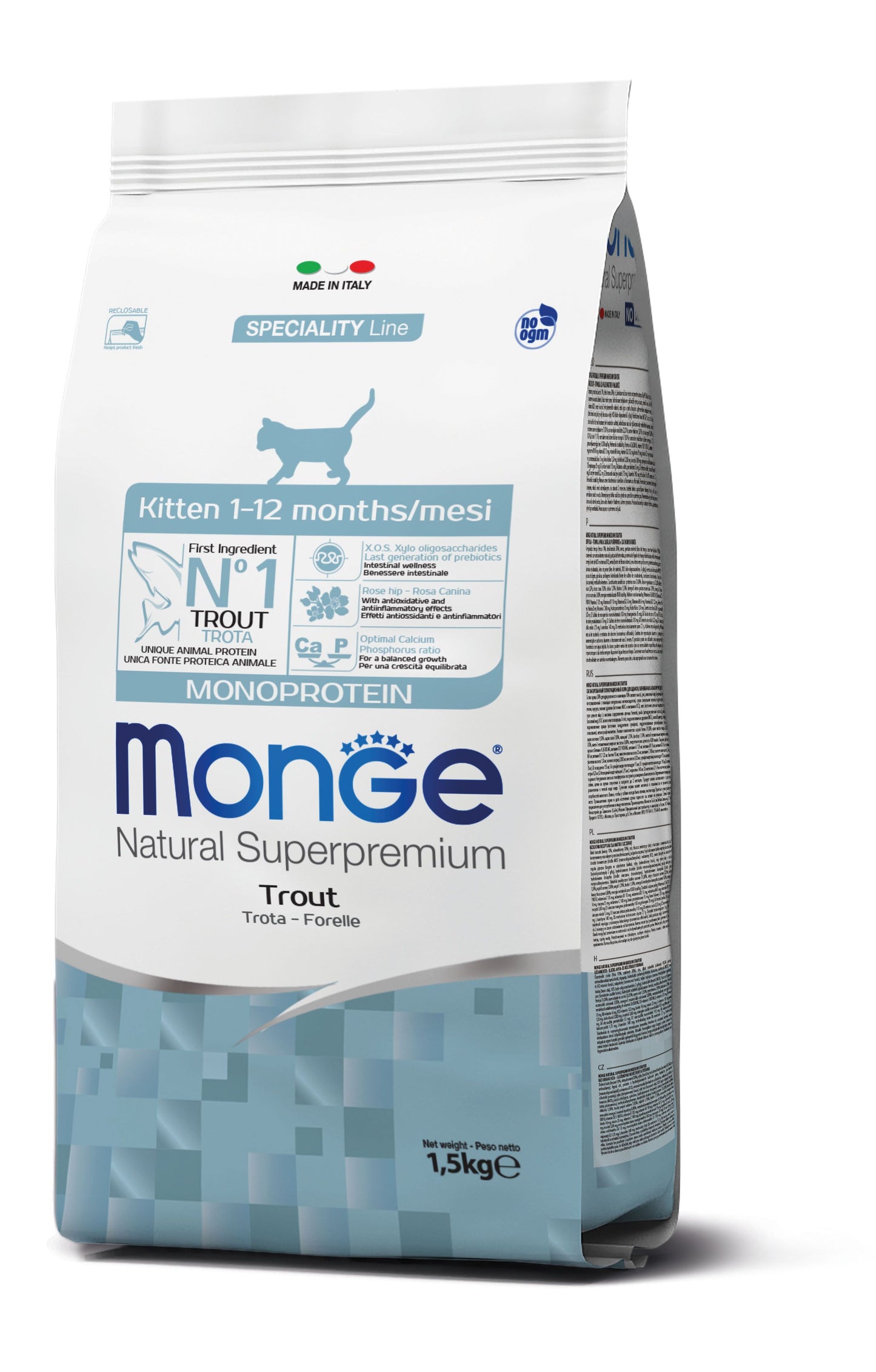 Monge Cat Monoprotein Kitten Trout