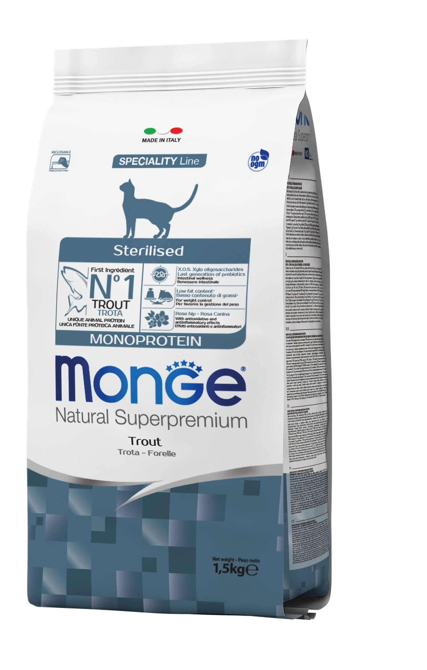 Monge Cat Monopr. Sterilised Trout