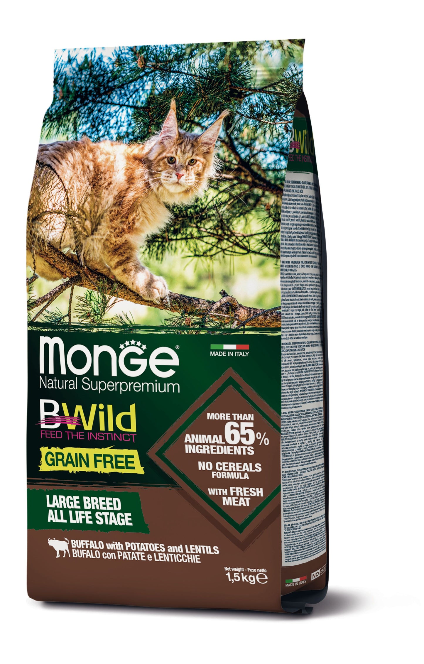 Monge Cat BWild GF LARGE Buffalo