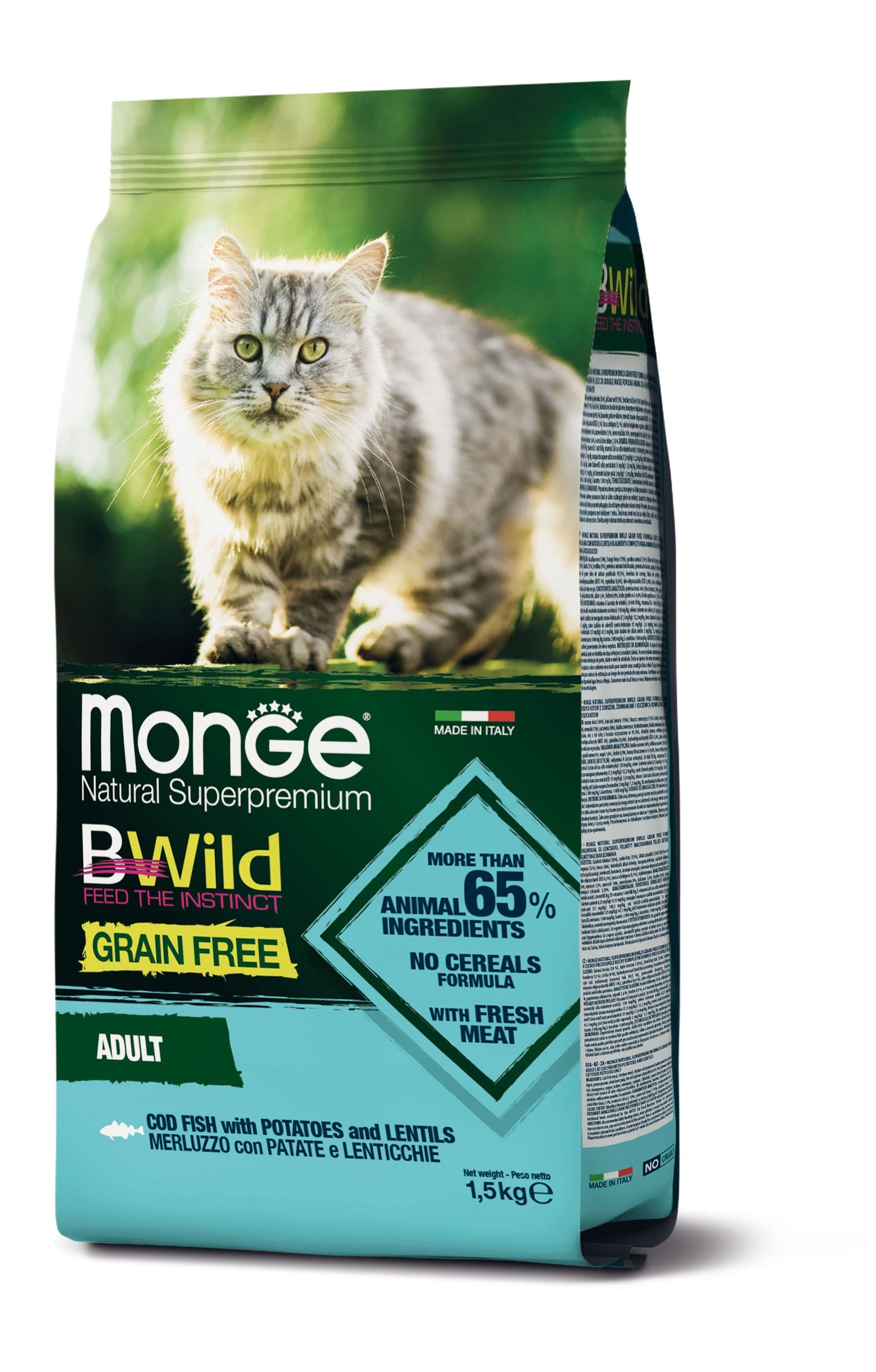 Monge Cat BWild GF Adult Codfish