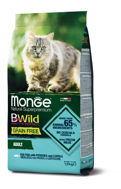 Monge Cat BWild GF Adult Codfish