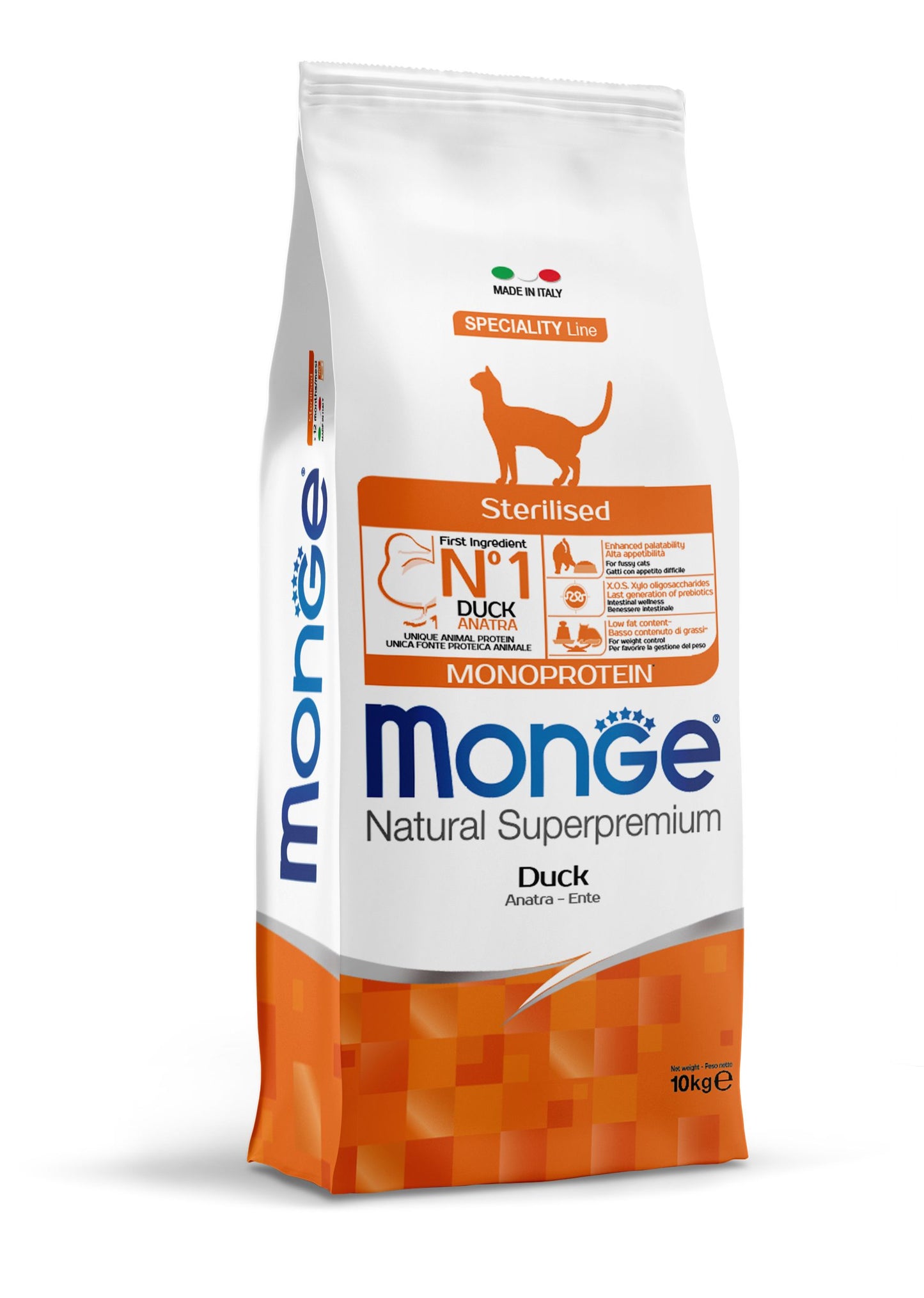 Monge Cat Monopro. Sterilised Duck