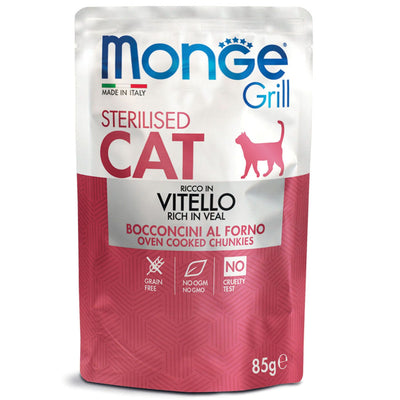 Monge Grill Cat Sterilised Veal