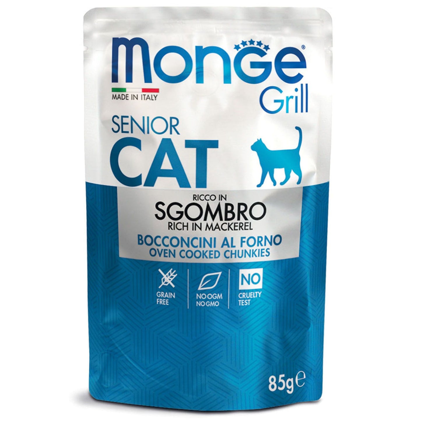 Monge Grill Cat Senior Mackerel