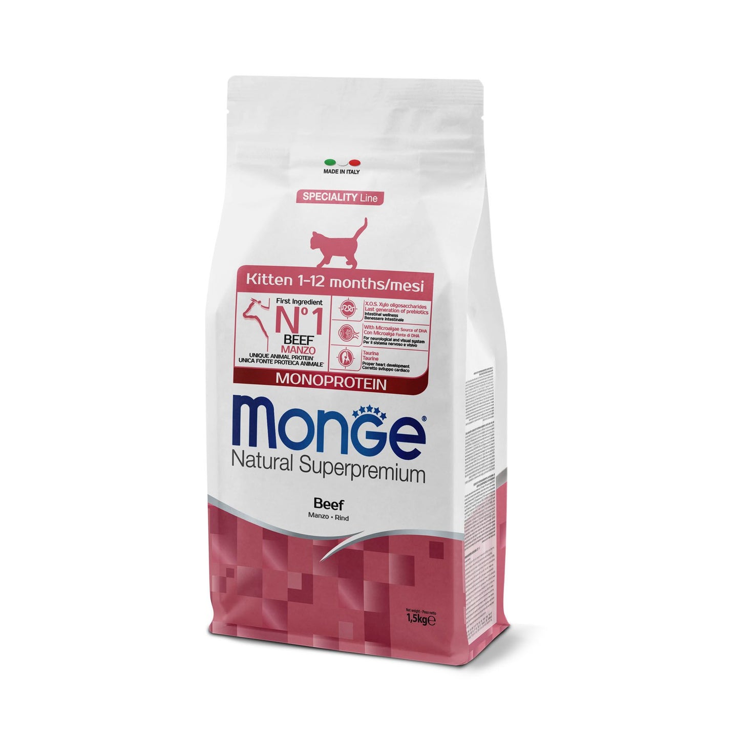 Monge Cat Monoprotein Kitten Beef