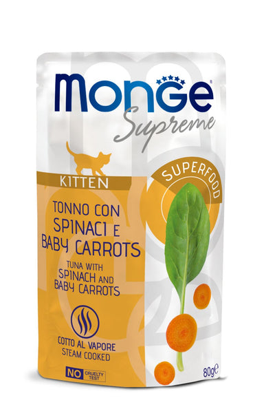 Monge Supreme Kitten Tuna & Spinach