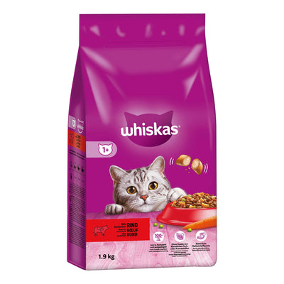 WHISKAS Trocken Rind Auswahl 1 +