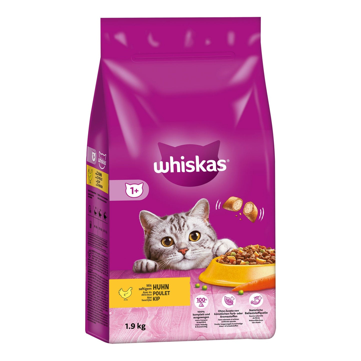 WHISKAS Trocken Huhn Auswahl 1 +