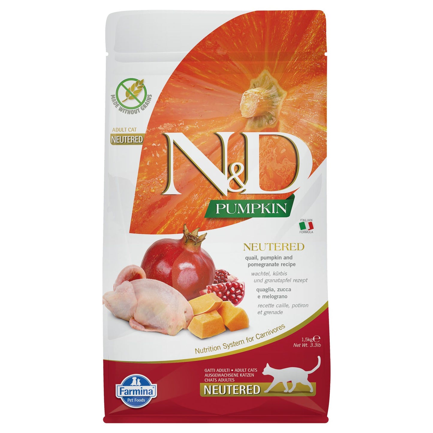 Farmina Cat Adult Neutere Wachtel & Kür