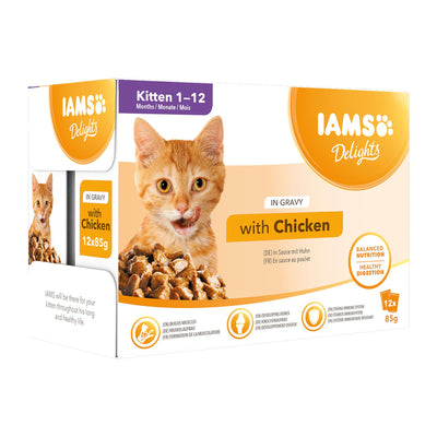 Iams Delights Kitten mit Huhn